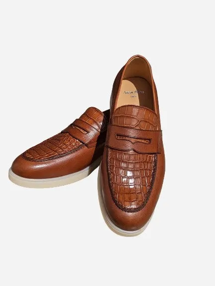 Ascot Sunseeker - Tan Crocodile & Hatch Grain