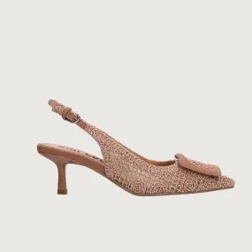 Bibi Lou Dalila Pump 55 Cream Nude Sling back Heels