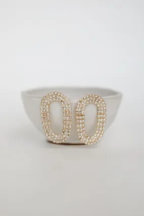 Blair Gold Rhinestone Statement Earrings