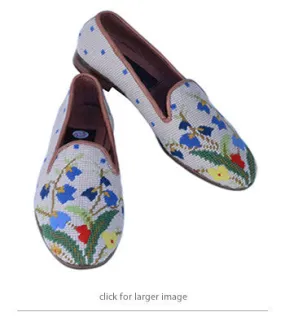 By Paige Floral  Collection Needlepoint Loafer Bouquet of Flowers