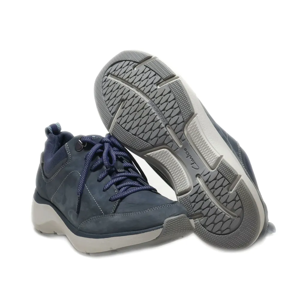 Clarks Trainers & Sneakers Nubuck Blue Colour For Women
