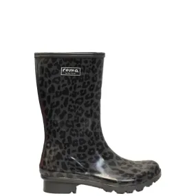 EMMA MID LEOPARD WOMEN'S RAIN BOOTS