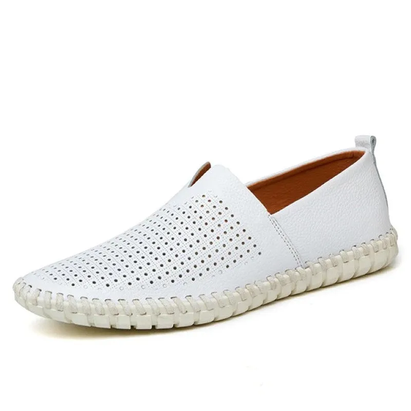 Loafers Breathable Soft Leather Shoe