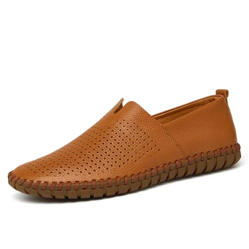 Loafers Breathable Soft Leather Shoe