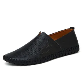 Loafers Breathable Soft Leather Shoe