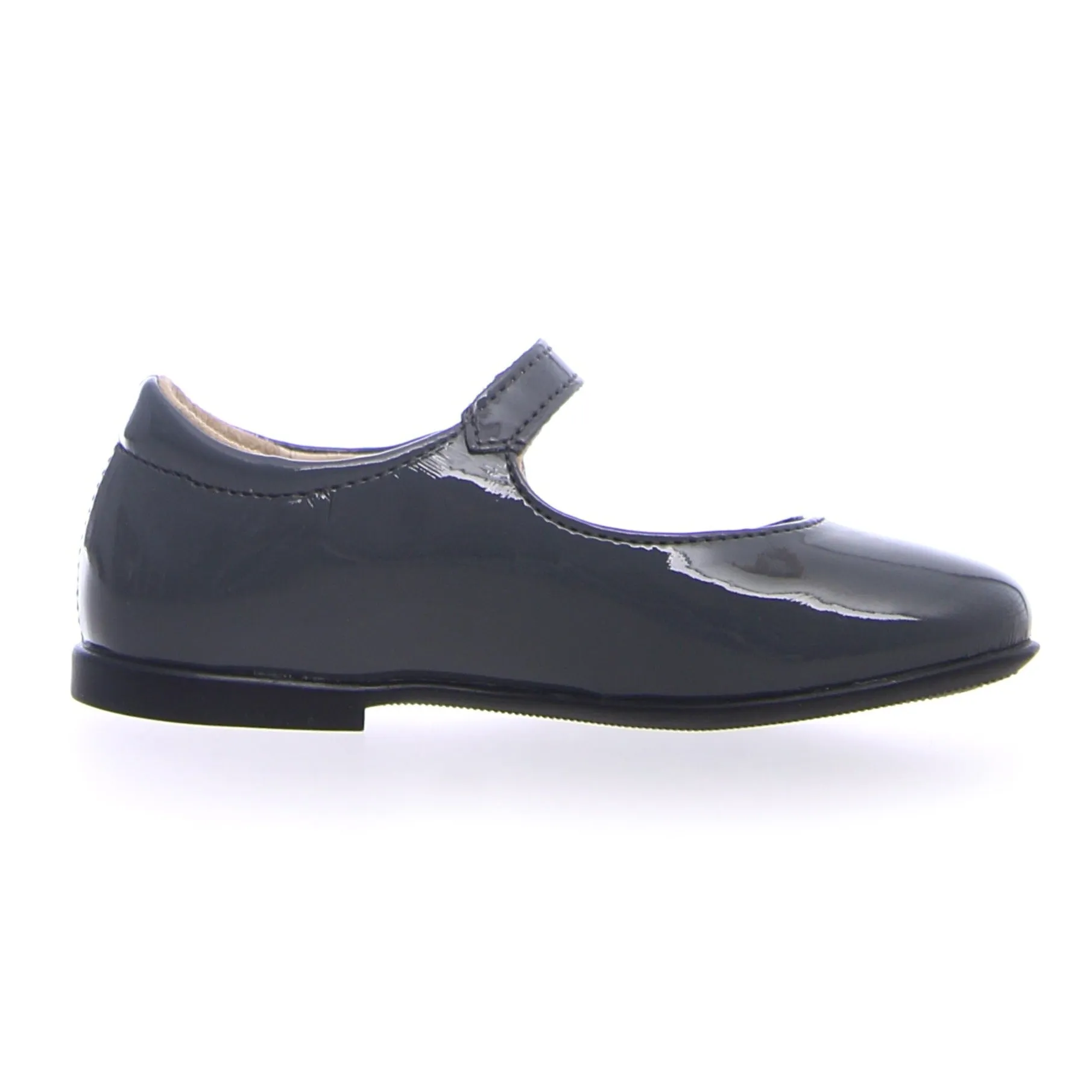 Naturino Girl's Ovindoli Lacca Flat Shoes - Antracite
