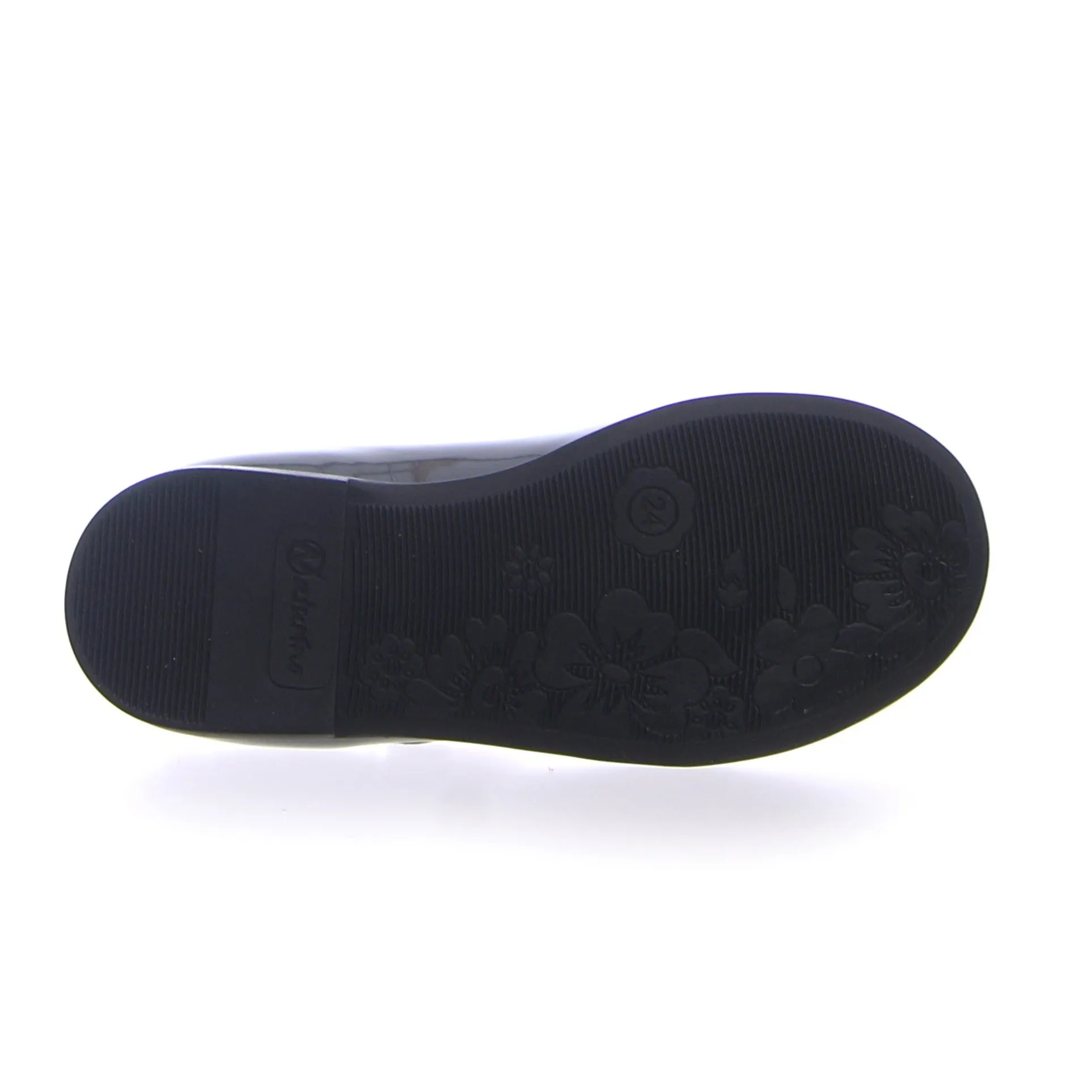 Naturino Girl's Ovindoli Lacca Flat Shoes - Antracite
