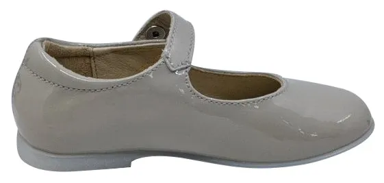 Naturino Girl's Ovindoli Vernice Flat Shoes, Grigio