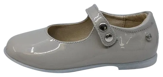 Naturino Girl's Ovindoli Vernice Flat Shoes, Grigio