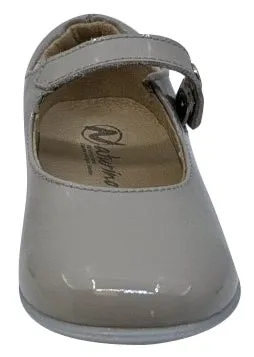 Naturino Girl's Ovindoli Vernice Flat Shoes, Grigio