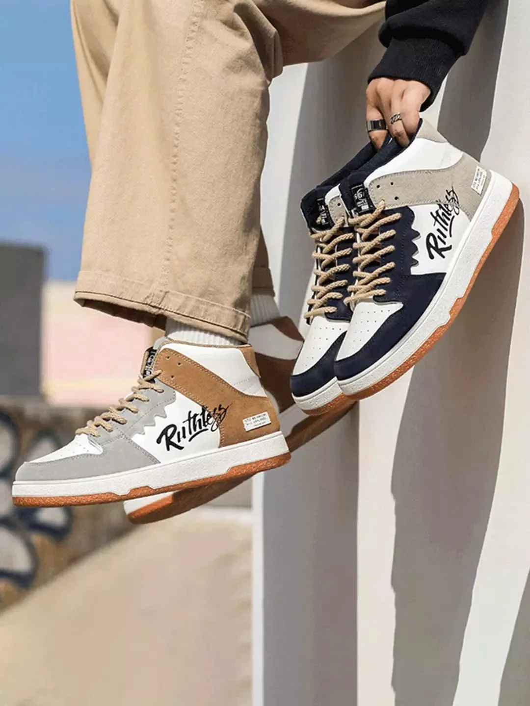 Niceprimes Versatile Trendy Color-Block Sports Sneakers