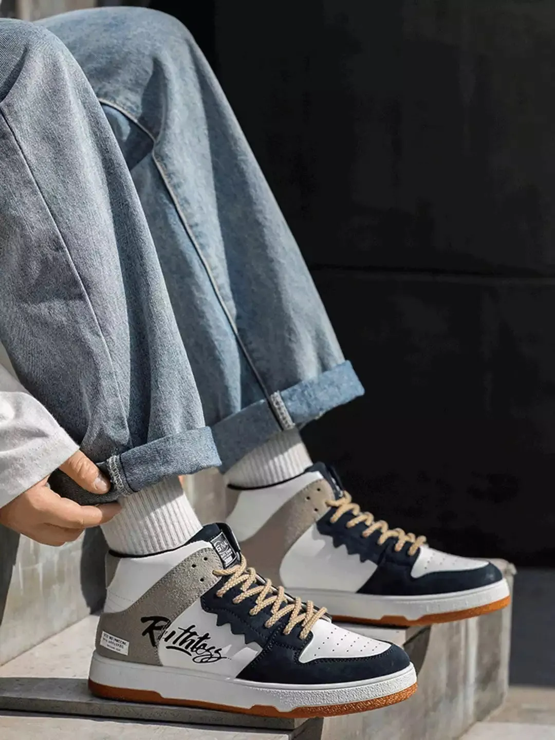 Niceprimes Versatile Trendy Color-Block Sports Sneakers