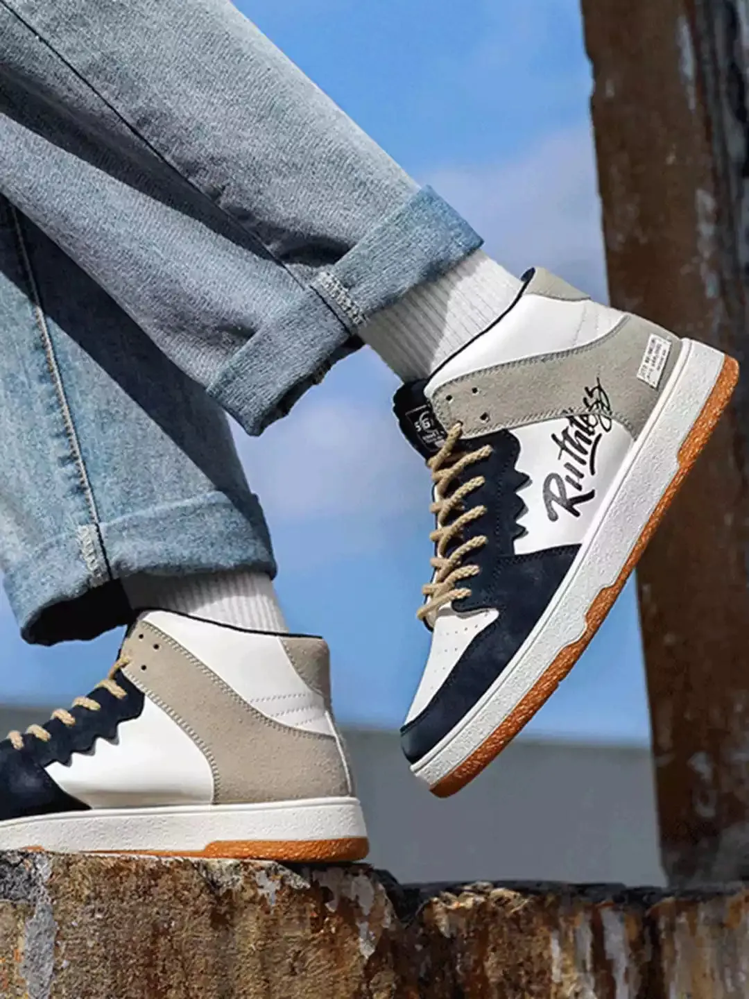 Niceprimes Versatile Trendy Color-Block Sports Sneakers