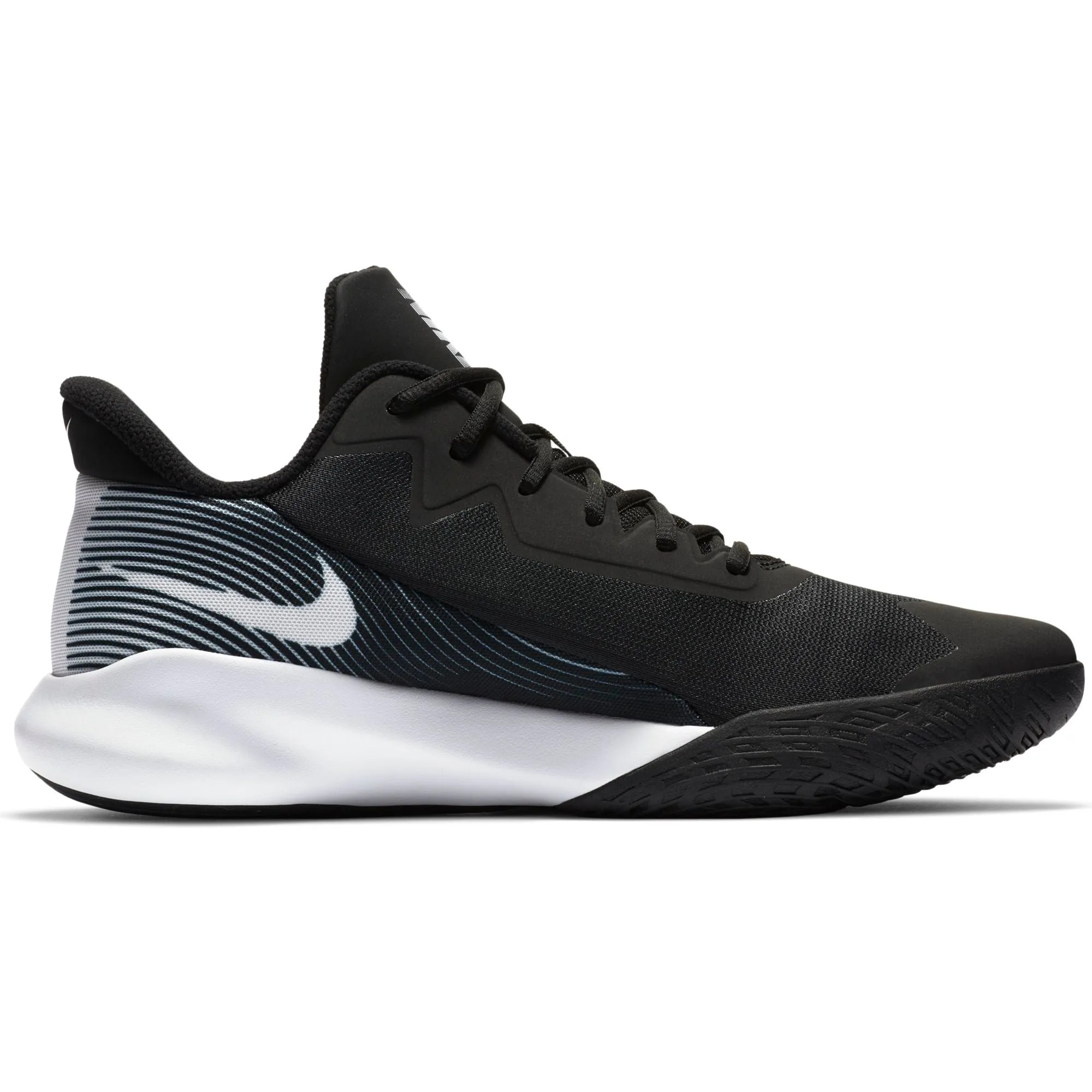 Nike Basketball Precision 4 Shoe - Black/White