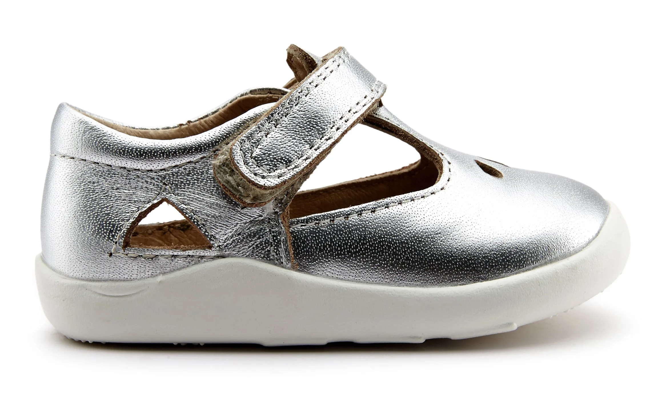 Old Soles Girl's 8034 Ground Sis Mary Jane - Silver