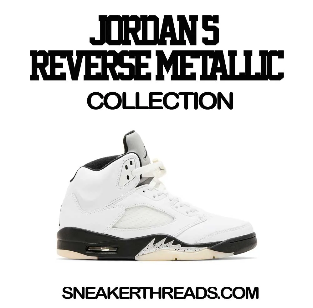 Retro 5 White Black Self Made Shirt