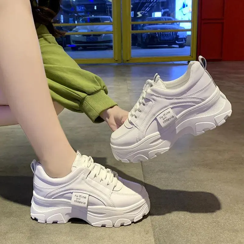 Women's Versatile Elevated Casual Thick Sole Sports Shoes